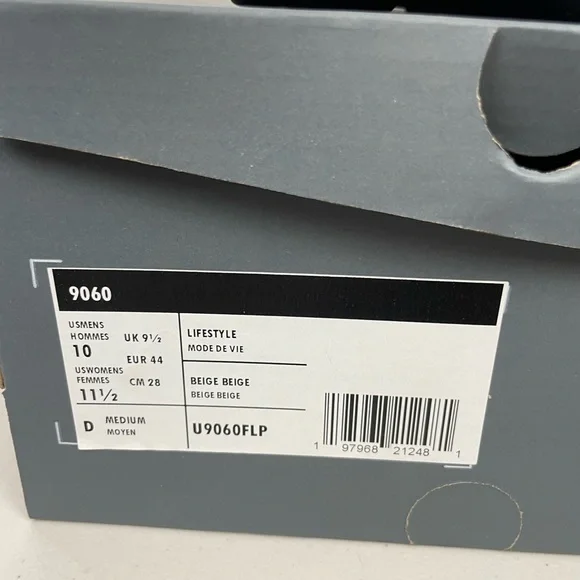 New Balance Men’s Sandstone Brown White 9060 Athletic Y2K Inspired Sneakers‎ - Picture 12 of 12